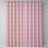 Blonde Chibi Girl Floral Pink   Character Design  Readymade Eyelet Ring Top Thermal 100% Blackout Curtains
