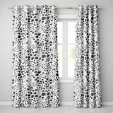 Leopard Animal Print Black Cream Classic Safari  Readymade Eyelet Ring Top Thermal 100% Blackout Curtains