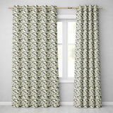Black Gold Elegant Damask Seamless  Luxury Ornamental Classic Design  Readymade Eyelet Ring Top Thermal 100% Blackout Curtains