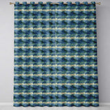Vintage Ocean Whale Seamless  Textured Marine Animal Design  Readymade Eyelet Ring Top Thermal 100% Blackout Curtains