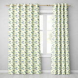 Nautical Whale Ship Seamless  Vintage Ocean Maritime Design  Readymade Eyelet Ring Top Thermal 100% Blackout Curtains