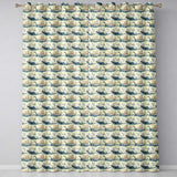 Watercolour Whale Seamless  Soft Ocean Marine Animal Design  Readymade Eyelet Ring Top Thermal 100% Blackout Curtains