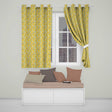 Yellow Poppy Floral Seamless  Botanical Garden Design  Readymade Eyelet Ring Top Thermal 100% Blackout Curtains