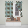 Bear Postage Stamp Seamless  Vintage Woodland Wildlife Design  Readymade Eyelet Ring Top Thermal 100% Blackout Curtains