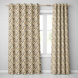 Cake Seamless  Botanical Dessert Food Design  Readymade Eyelet Ring Top Thermal 100% Blackout Curtains