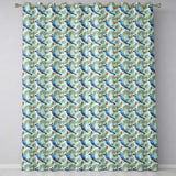 Blue Jay Bird Watercolor Branch   Artistic Nature Background Design  Readymade Eyelet Ring Top Thermal 100% Blackout Curtains