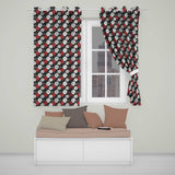 Soft Coral Peony Floral Seamless Pattern  Readymade Eyelet Ring Top Thermal 100% Blackout Curtains