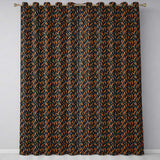 Night Sky Carrot Tossed  Dark Background Playful Seamless Design  Readymade Eyelet Ring Top Thermal 100% Blackout Curtains