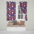 Santa Sleigh Gifts Purple Christmas Festive Seamless  Readymade Eyelet Ring Top Thermal 100% Blackout Curtains