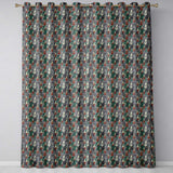 Abstract Watercolor Christmas Trees Green Artistic Seamless  Readymade Eyelet Ring Top Thermal 100% Blackout Curtains