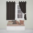 Dark Background Christmas Trees  Festive Seamless  Readymade Eyelet Ring Top Thermal 100% Blackout Curtains