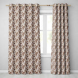 Realistic Roasted Coffee Beans Scatter Seamless  Readymade Eyelet Ring Top Thermal 100% Blackout Curtains