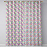 Pastel Purple Leaf Viness  Readymade Eyelet Ring Top Thermal 100% Blackout Curtains