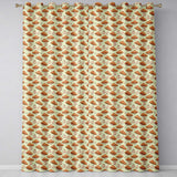 Croissant and Coffee French Breakfast Seamless  Neutral Background  Readymade Eyelet Ring Top Thermal 100% Blackout Curtains