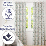 Elegant Pale Crystal Seamless  Minimal Soft Tone Gem Illustration  Readymade Eyelet Ring Top Thermal 100% Blackout Curtains