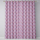 Purple Pink Watercolor Crystal Gem Seamless  Readymade Eyelet Ring Top Thermal 100% Blackout Curtains