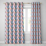 Watercolor Easter Bunny Botanical Seamless  Readymade Eyelet Ring Top Thermal 100% Blackout Curtains