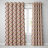 Mixed Color  Bunny Crowd Soft Texture Seamless  Readymade Eyelet Ring Top Thermal 100% Blackout Curtains