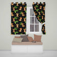 Jungle Animals Dark Background Seamless  Readymade Eyelet Ring Top Thermal 100% Blackout Curtains