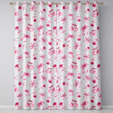 Watercolor Pink Cherry Ribbon Bow Seamless  Pastel Lilac Background  Readymade Eyelet Ring Top Thermal 100% Blackout Curtains