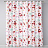 Cherry Bow Daisy Floral   Pastel Hearts and Flowers Background  Readymade Eyelet Ring Top Thermal 100% Blackout Curtains