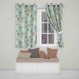 Bear Sloth Lamb Cherry Strawberry Seamless  on Mint  Readymade Eyelet Ring Top Thermal 100% Blackout Curtains