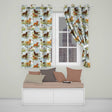 Watercolor Hunting Dogs Ducks Lake Nature Seamless  Readymade Eyelet Ring Top Thermal 100% Blackout Curtains