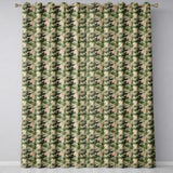 Watercolour Forest Pine Tree  with Layered Green Tones and Abstract Texture  Readymade Eyelet Ring Top Thermal 100% Blackout Curtains
