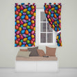 Hand Painted Easter Egg  with Dots and Decorative Details  Readymade Eyelet Ring Top Thermal 100% Blackout Curtains
