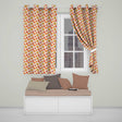 Orange and Yellow Maple Leaf  with Detailed Autumn Foliage  Readymade Eyelet Ring Top Thermal 100% Blackout Curtains