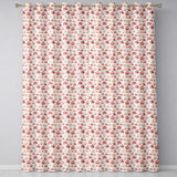 Rich Autumn Leaves in Deep Orange and Dark Green with Berry Detail  Readymade Eyelet Ring Top Thermal 100% Blackout Curtains