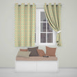 Distressed Blue Fleur de Lis  on Aged Textured Background  Readymade Eyelet Ring Top Thermal 100% Blackout Curtains