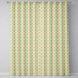 Distressed Blue Fleur de Lis  on Aged Textured Background  Readymade Eyelet Ring Top Thermal 100% Blackout Curtains
