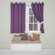 Watercolor Nebula Galaxy Pink Purple Space Seamless  Artistic  Readymade Eyelet Ring Top Thermal 100% Blackout Curtains
