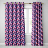 Watercolor Nebula Galaxy Pink Purple Space Seamless  Artistic  Readymade Eyelet Ring Top Thermal 100% Blackout Curtains