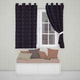 Neon Galaxy Swirl Dots Cosmic Space Seamless  Night Sky  Readymade Eyelet Ring Top Thermal 100% Blackout Curtains