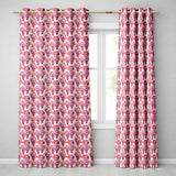 Soft Pink Watercolour Grapes Botanical Seamless  Readymade Eyelet Ring Top Thermal 100% Blackout Curtains