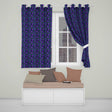 Vibrant Neon Purple Grapes on Dark Background Seamless  Readymade Eyelet Ring Top Thermal 100% Blackout Curtains