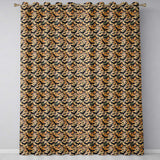 Vintage Halloween Bats in Autumn Leaves   Moody Orange and Black Gothic Design  Readymade Eyelet Ring Top Thermal 100% Blackout Curtains