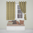 Minimal Bats in Soft Beige and Grey Cloud Texture Subtle Halloween  Readymade Eyelet Ring Top Thermal 100% Blackout Curtains