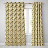 Minimal Bats in Soft Beige and Grey Cloud Texture Subtle Halloween  Readymade Eyelet Ring Top Thermal 100% Blackout Curtains