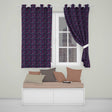 Colourful Hearts on Navy Background  Love Seamless  Valentine Design  Readymade Eyelet Ring Top Thermal 100% Blackout Curtains