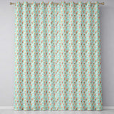 Pastel Ice Cream Cones on Sky Blue with Clouds  Sweet Dessert  Readymade Eyelet Ring Top Thermal 100% Blackout Curtains