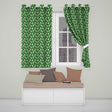 Abstract Green Swirl Background with Vanilla Ice Cream Cones Modern  Readymade Eyelet Ring Top Thermal 100% Blackout Curtains