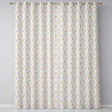 Vintage Style Ice Cream Cones with Cherries on Mint Green Background  Readymade Eyelet Ring Top Thermal 100% Blackout Curtains