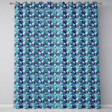 Dreamy Pink Jellyfish Floating in Turquoise Water Seamless  Readymade Eyelet Ring Top Thermal 100% Blackout Curtains