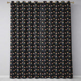 Jellyfish  with Soft Orange and Blue Tones on Dark Background  Readymade Eyelet Ring Top Thermal 100% Blackout Curtains