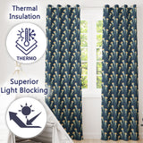 Soft Coral Jellyfish on Light Aqua Background Seamless Underwater  Readymade Eyelet Ring Top Thermal 100% Blackout Curtains