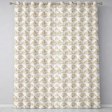 Modern Colourful Leafy Trees Seamless  on Light Background  Readymade Eyelet Ring Top Thermal 100% Blackout Curtains