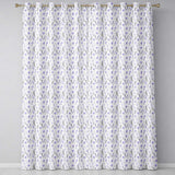 Soft Watercolour Lavender Flowers and Foliage Seamless Design  Readymade Eyelet Ring Top Thermal 100% Blackout Curtains